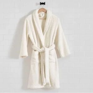 Pottery Barn PB Cozy Comfort Robe - Ivory M